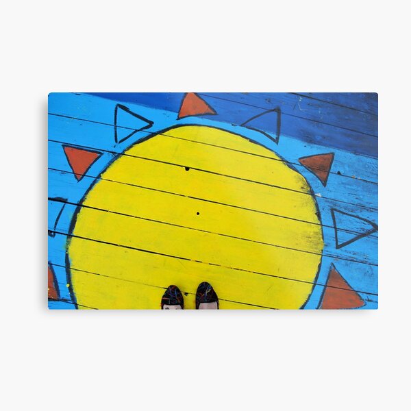 Sun Graffiti Metal Print