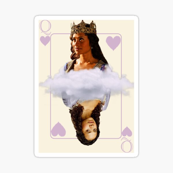 Guinevere Queen Of hearts Playing Card Sticker