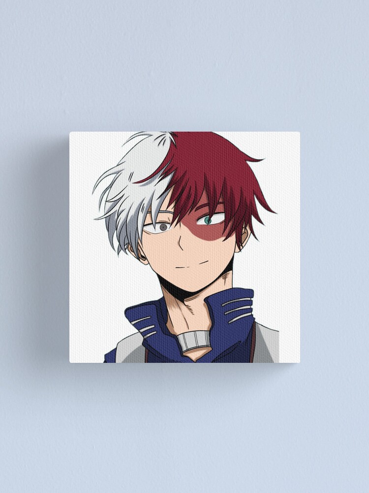 Todoroki Smile Canvas Print By Briteveil Redbubble