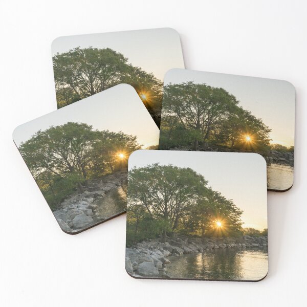 Item preview, Gold and Green Summer - Glorious Sunrise on Lake Ontario designed and sold by Georgia Mizuleva.