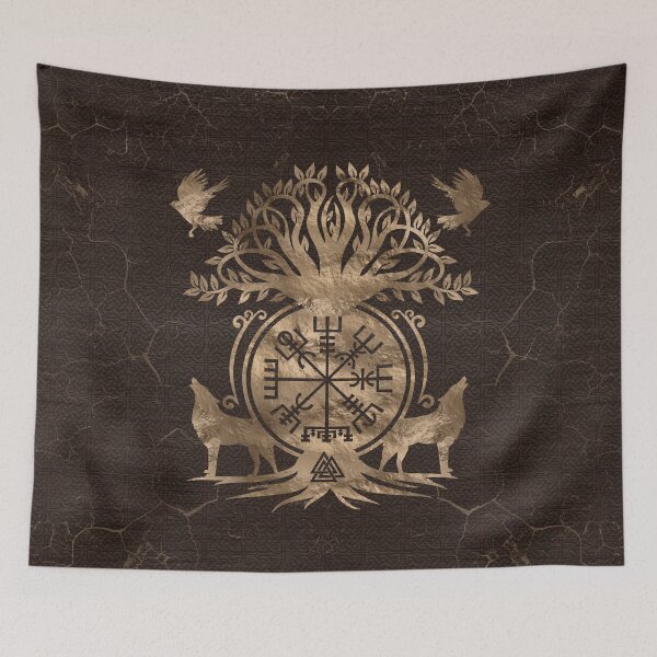 Item preview, Vegvisir - Viking Compass Ornament designed and sold by k9printart.