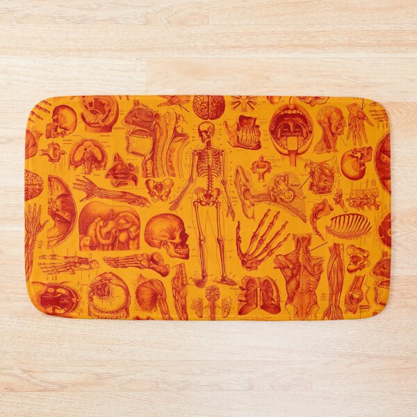 Item preview, Human Anatomy Diagram Print - Blood Orange designed and sold by TheGraphicGuru.