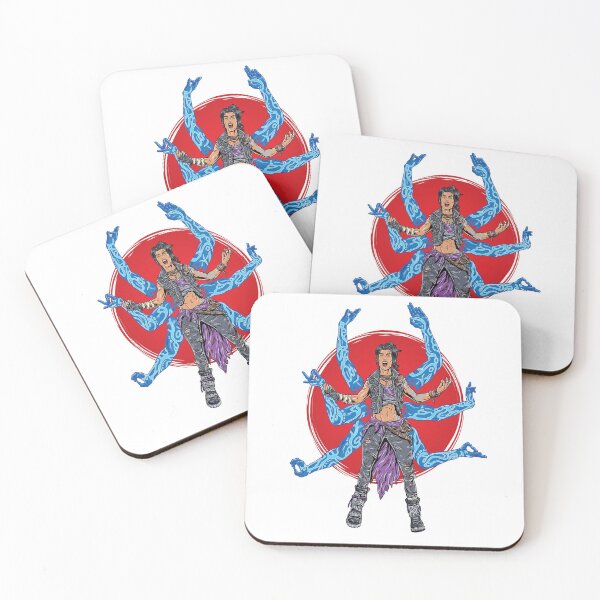 Amara The Siren Borderlands 3 The Tiger of Partali Coasters (Set of 4)