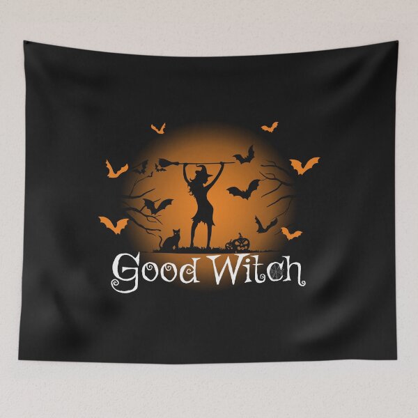 Item preview, Good Witch Holding a Magical Broom Stick in the Woods  designed and sold by alenaz.