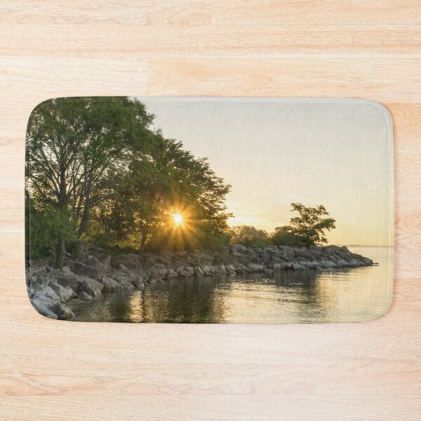 Item preview, Gold and Green Summer - Glorious Sunrise on Lake Ontario designed and sold by Georgia Mizuleva.