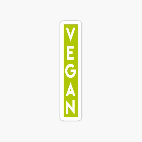 Vista previa del artículo con la obra «Vegano - Verde vertical», diseñado y vendido por GreenSlate.