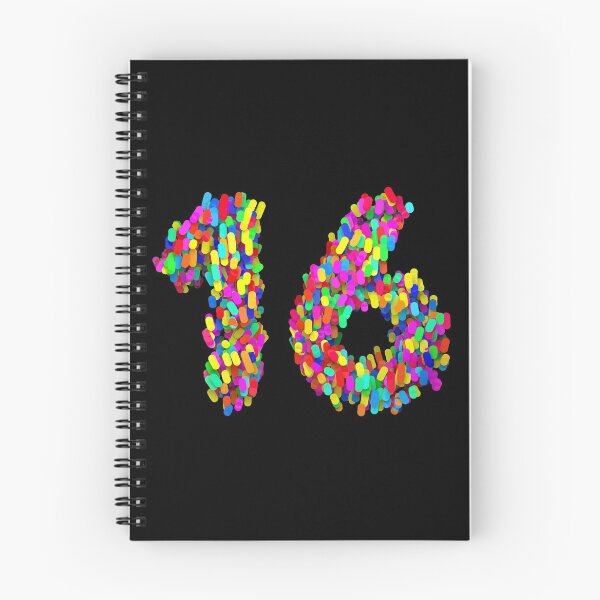 Aperçu de l'œuvre Nombre "16" Particules Colorées créée et vendue par Chya.