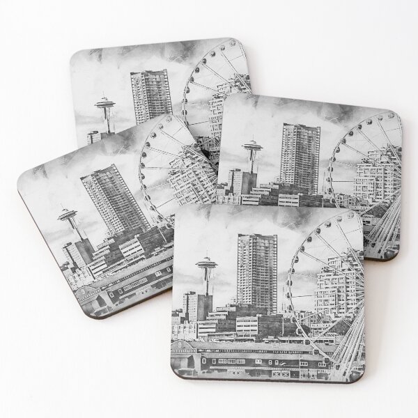 Item preview, Seattle Skyline designed and sold by AM FineArtPrints.