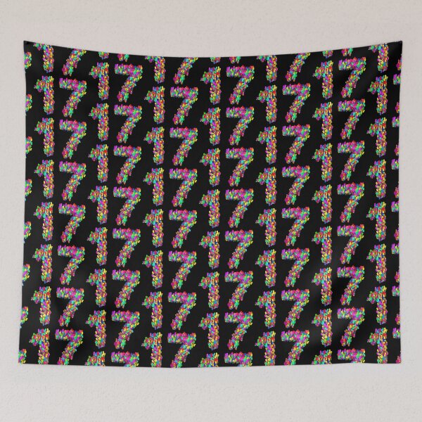 Item preview, Partículas de colores del número 17 designed and sold by Chya.