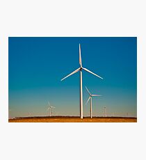 A Texas Windmill Sunset Photographic Print