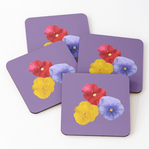 Item preview, Mixed Pansies - Red, Violet and Yellow designed and sold by STHogan2.