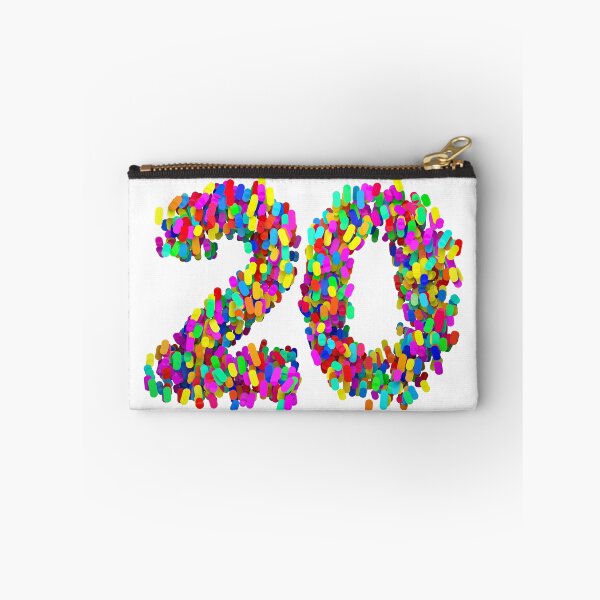 Artikelvorschau, Zahl "20" bunte Partikel entworfen und verkauft von Chya.