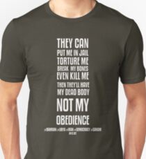 NOT MY OBEDIENCE Unisex T-Shirt