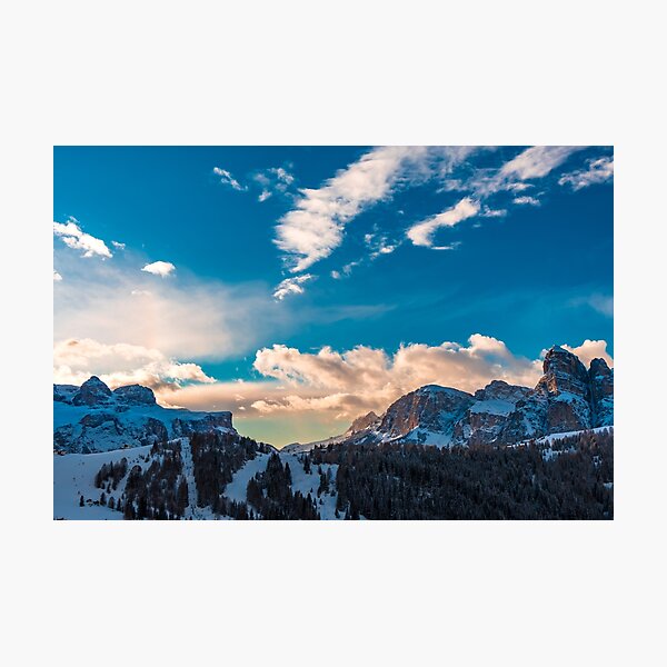 Item preview, Winter sunset in the italian alps designed and sold by zakaz86.