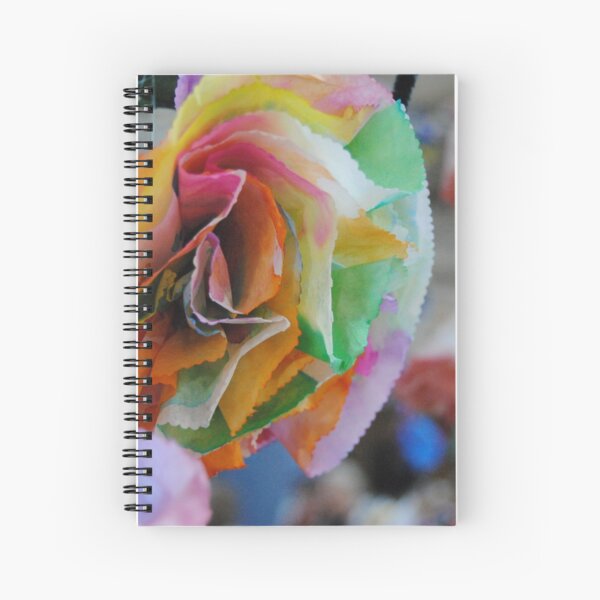 Rainbow Rose Spiral Notebook