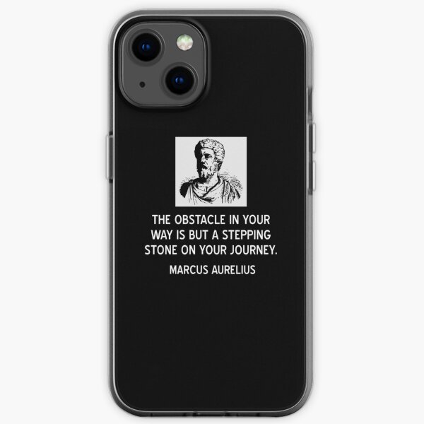 Coque Iphone Citation Sur Le Stoicisme De Seneque Sur L Adversite Par Jutulen Redbubble