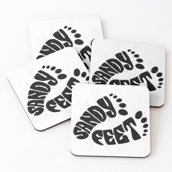 Artikelvorschau, Motivational Inspirational and Positive quote -  Sandy feet typography text art by Word Fandom - wordfandom entworfen und verkauft von Kerry Pritchard.