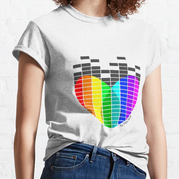 Heart Equaliser Transparent Classic T-Shirt