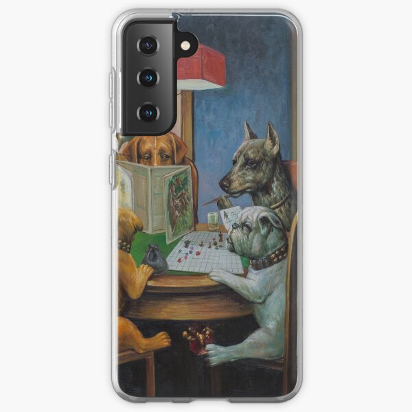 Dogs Playing D&D Samsung Galaxy Soft Case