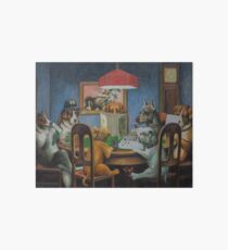 Dogs Playing D&D Art Board Print