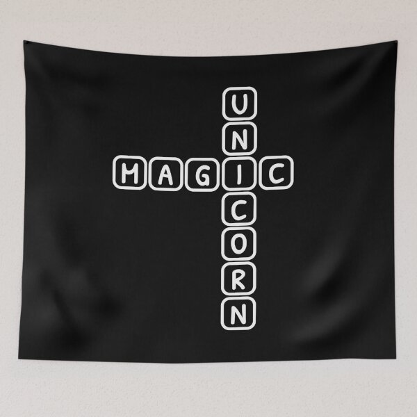 Item preview, Magic Unicorn Crossword Puzzle Thinking Gift designed and sold by Weilichesmag.