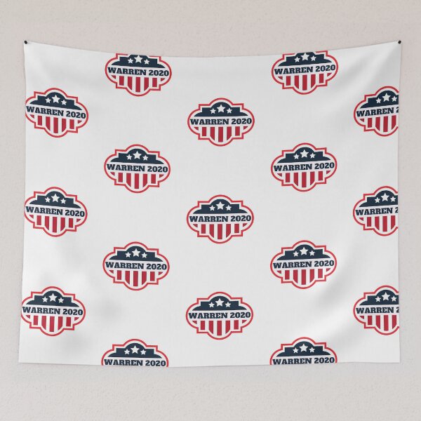 Item preview, Warren For President 2020 American US Flag designed and sold by ThatMerchStore.