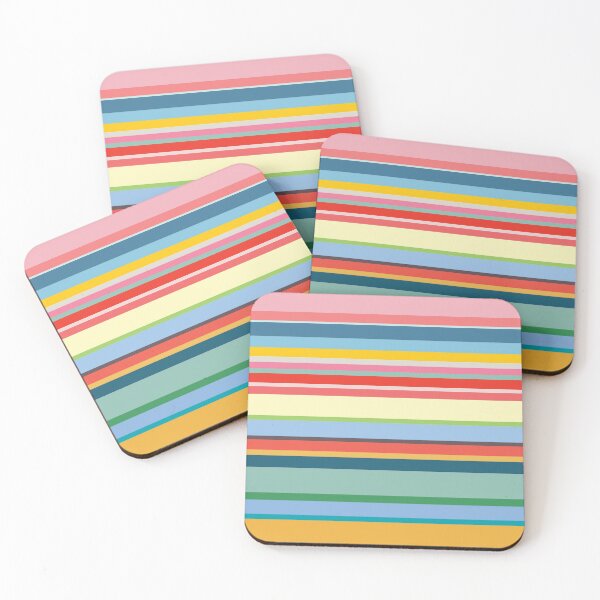 Item preview, Retro Vintage Color Stripes designed and sold by lucybrownlane.