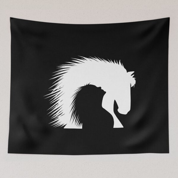 Item preview, Horse silhouette stallion mare wife love gift designed and sold by Weilichesmag.