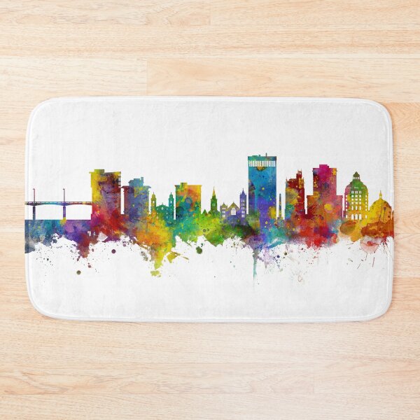 Item preview, Asheville North Carolina Skyline designed and sold by ArtPrints.