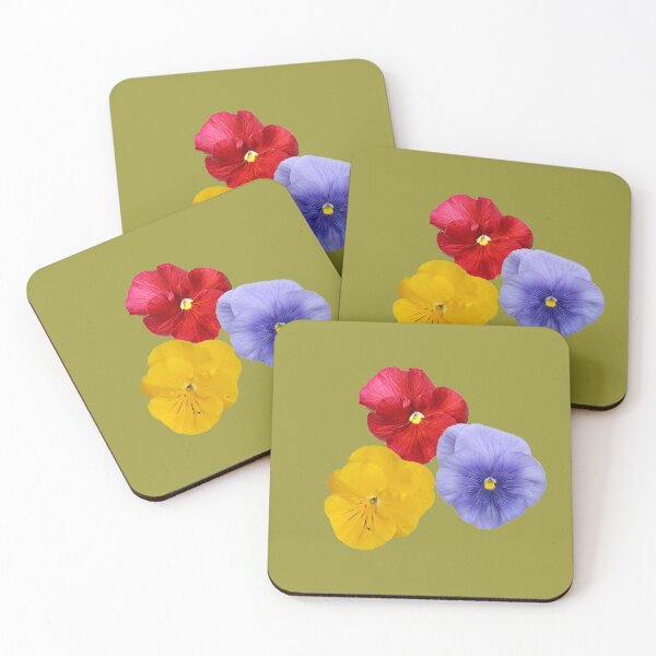Item preview, Mixed Pansies - Red, Violet and Yellow designed and sold by STHogan2.