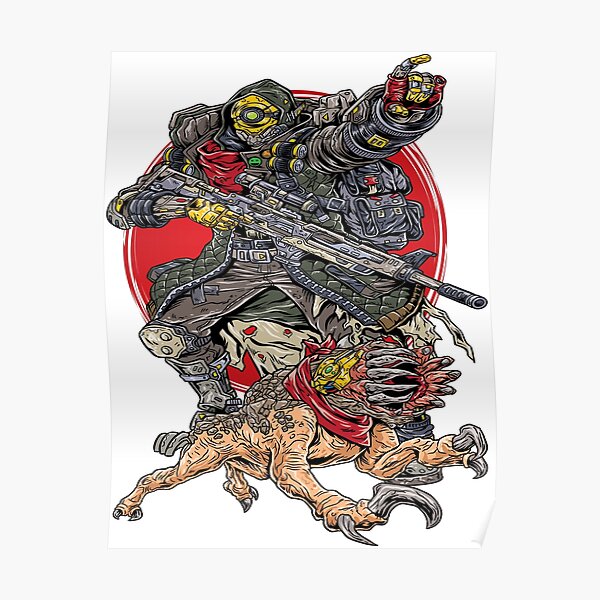 FL4K The Beastmaster with Guard Skag Borderlands 3 Rakk Attack! Poster