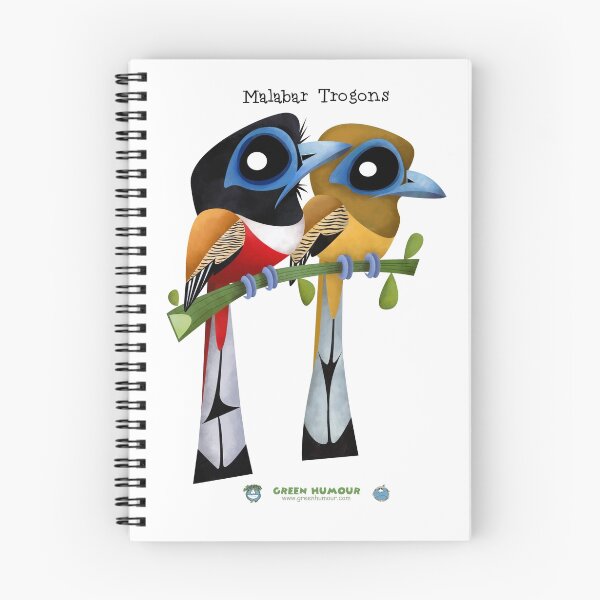Item preview, Malabar Trogon caricature designed and sold by Green Humour.