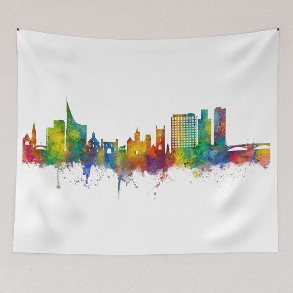 Artikelvorschau, Reading England Skyline entworfen und verkauft von ArtPrints.