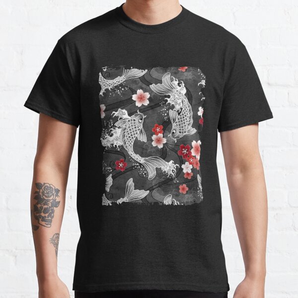 Koi sakura blossom in black Classic T-Shirt
