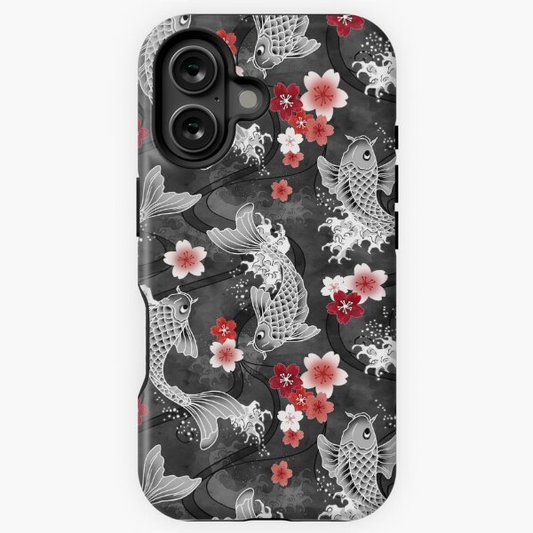 Item preview, Koi sakura blossom in black designed and sold by adenaJ.