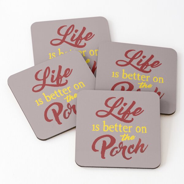 Item preview, Life Is Better On The Porch designed and sold by SwampfoxDesign.