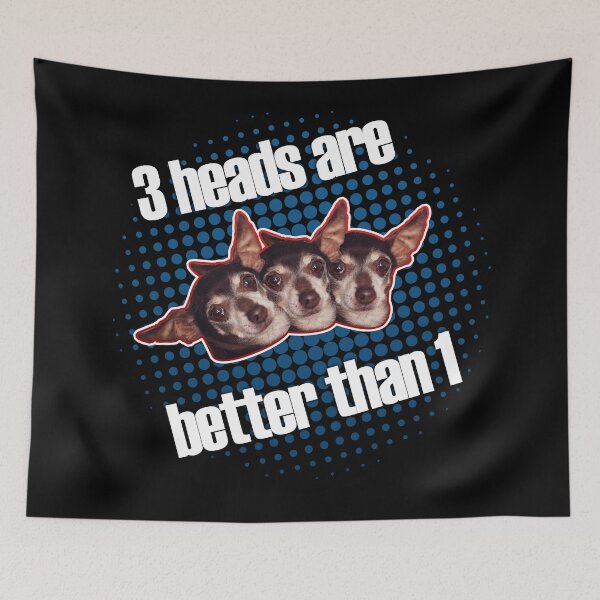 Item preview, 3 chihuahua heads are better than 1 designed and sold by Kam-designs.