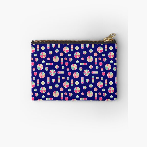 Item preview, Pi Circles and Bars Pattern 271019 - Colors v1 White Outlined on Dark Blue designed and sold by Artberry.