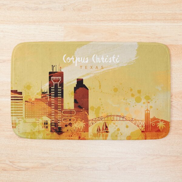 Item preview, Corpus Christi Texas Red Yellow Skyline designed and sold by DimDom.