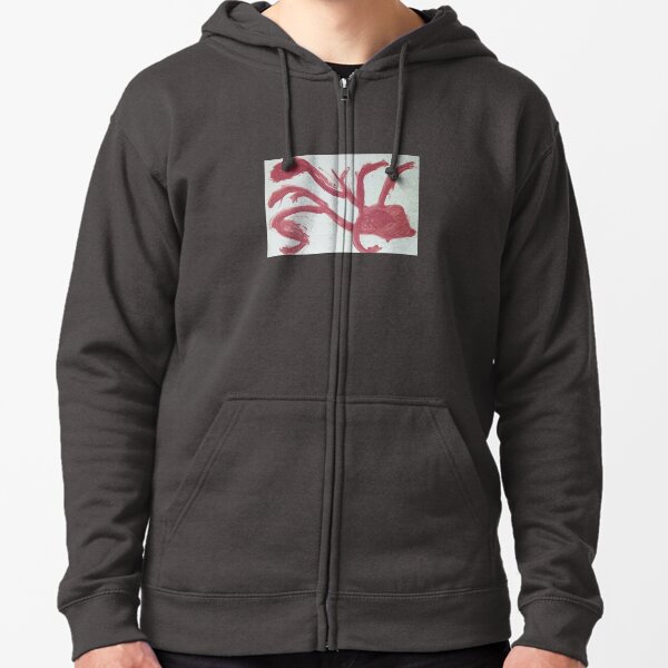Abstract 9 Zipped Hoodie