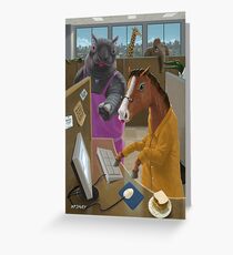 Animal Office Greeting Card