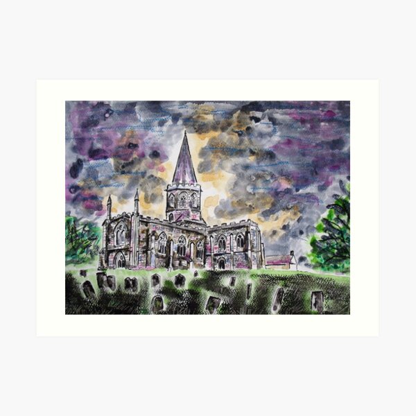 All Saints church Bakewell Art Print