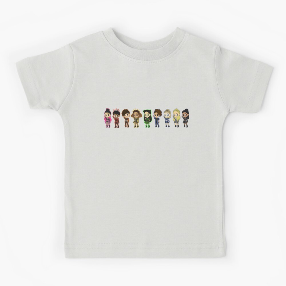 Six Queens Crowns Cute Gift Six The Musical Colors Gift Kids T-Shirt