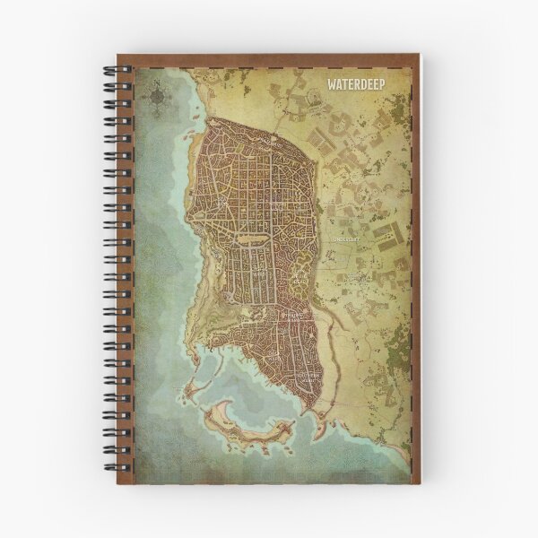 Item preview, Waterdeep City Map designed and sold by wolfofthenorth.