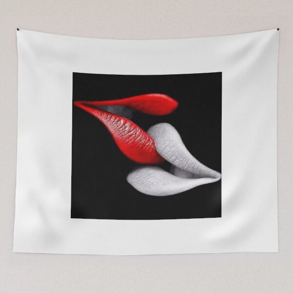 Item preview, Red and white lips designed and sold by Chams0609.