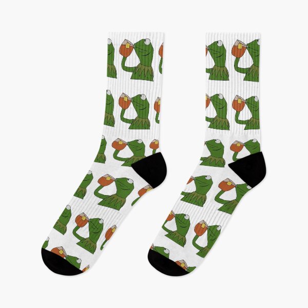 Item preview, Sipping Tea Meme King but That's None of my Business designed and sold by ccheshiredesign.
