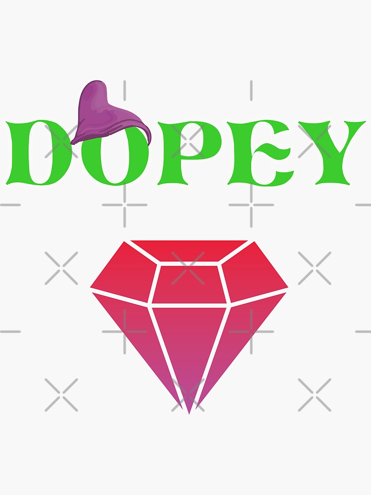 Dopey Sticker For Sale By Beautyandthetee Redbubble 