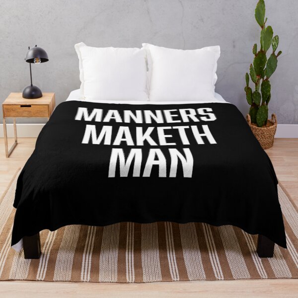 Item preview, Manners Maketh Man designed and sold by BoldPrint.