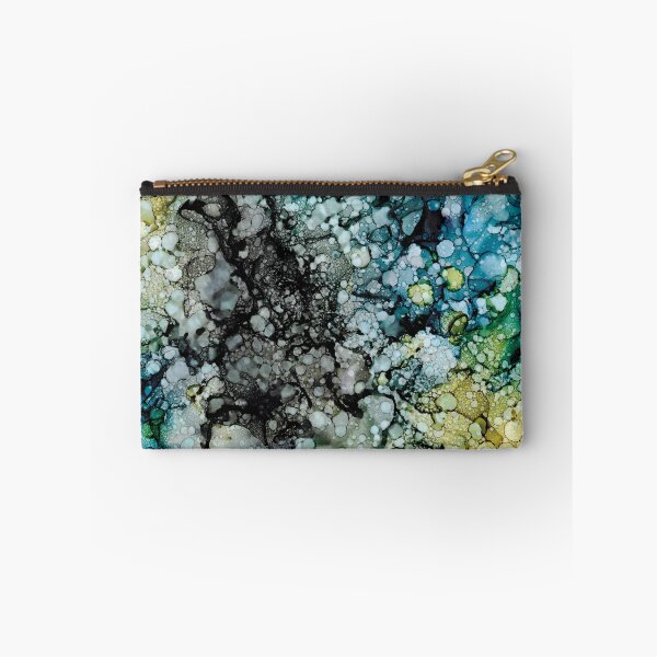 Item preview, Bubbles in the Sand: Original Alcohol Ink Abstract Painting designed and sold by herzart.