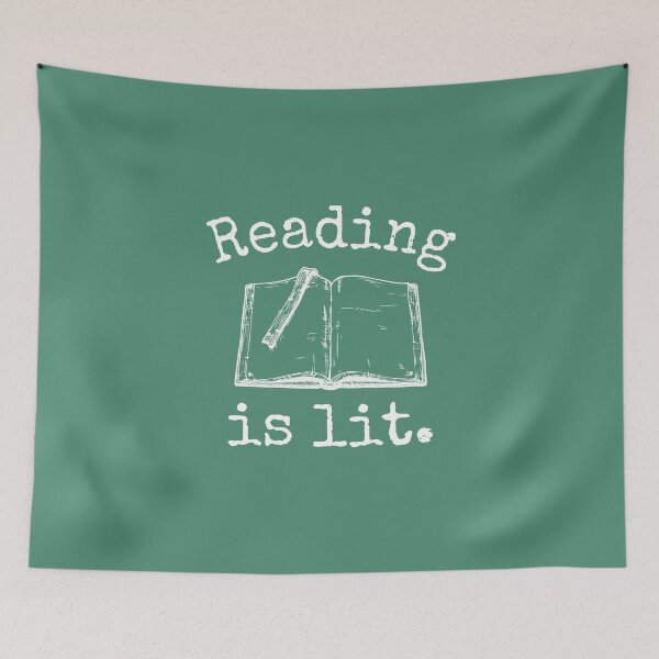 Item preview, Reading is Lit Open Book with Bookmark Design Funny Gift for Bookworm  designed and sold by alenaz.